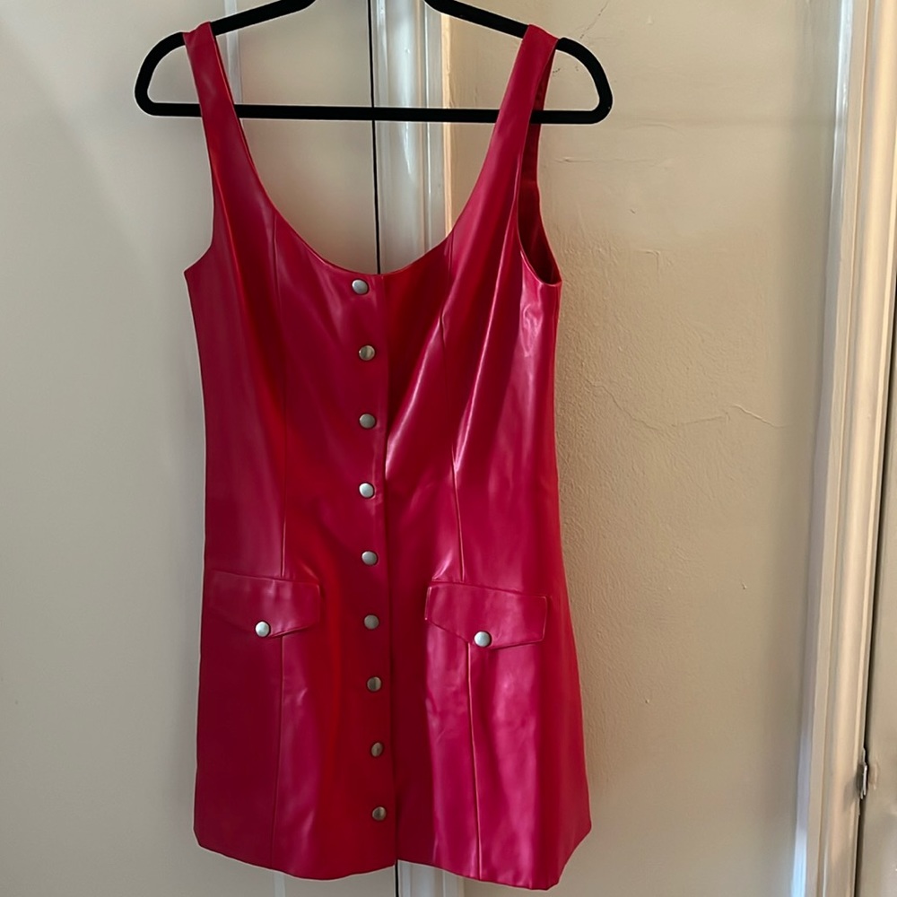 Like New Lovers + Friends Brinn Mini Dress in Cherry Red Size Size M